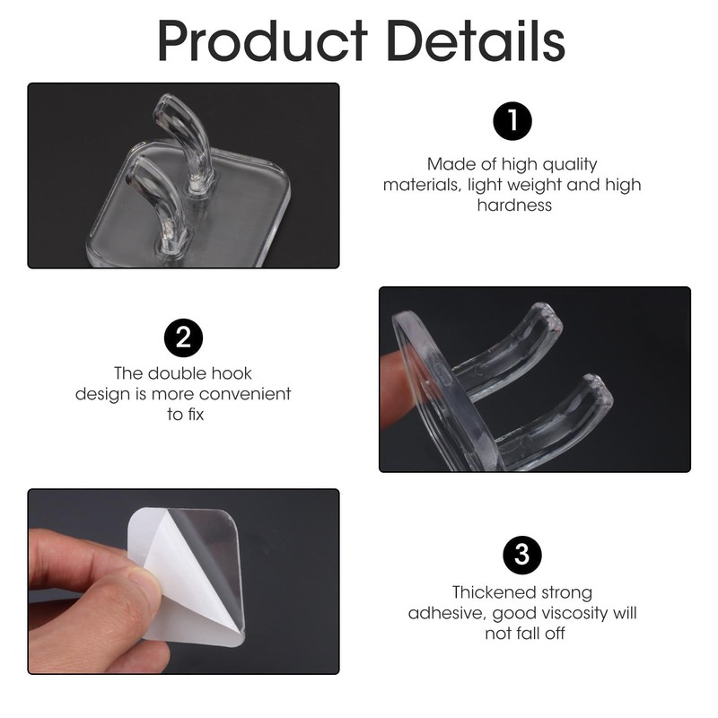 Bowcig 4 Pcs Razor Holder for Shower Self Adhesive Waterproof
