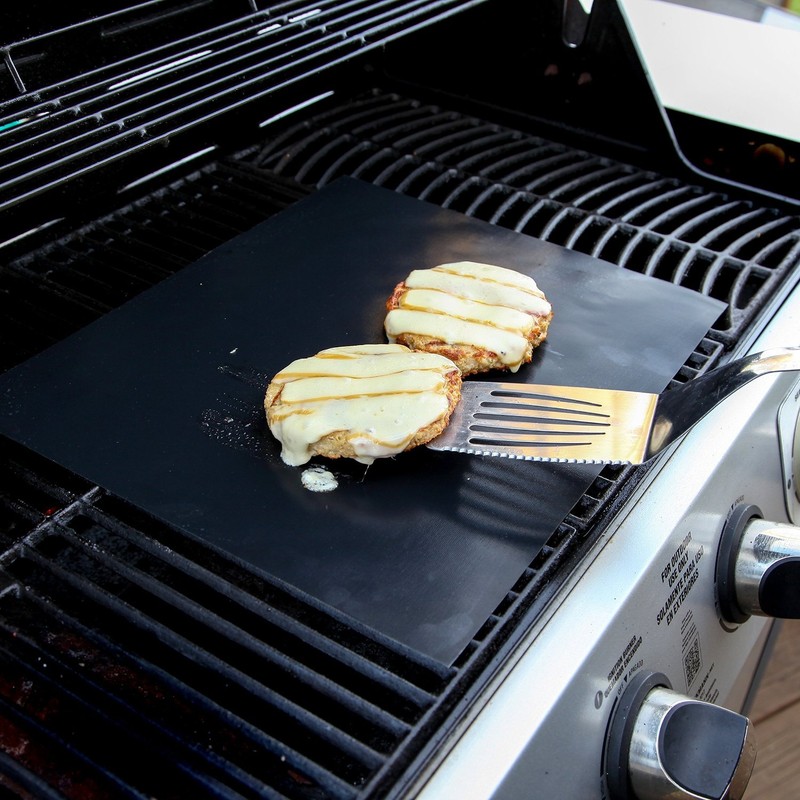 Hyfive Non Stick BBQ Grill Mat Pack of 2 Barbecue