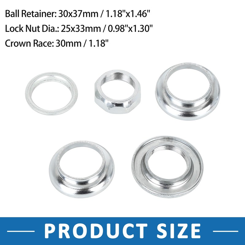 A ABSOPRO Steel Bicycle Headset Threaded Mountain Headset Sealed Set