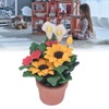 1:12 Miniature Dollhouse Plants Hand Crafted High Simulation Mini Potted