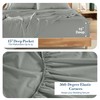 Casa Platino 100% Cotton Sheets Twin Size Set - 4