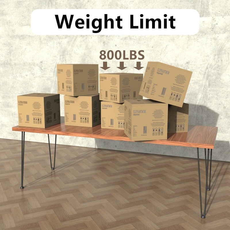 MDpygsfj Hairpin Table Legs,18 Inch Hairpin Legs, 3 Steel Rods