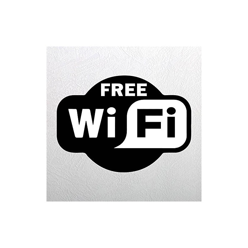 Free WiFi Sticker Window Sign Vinyl Sticker Cafe Shop Salon
