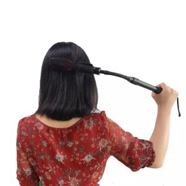 EASACE 다리 길이 조절이 가능한 EASACE 면도기 연장 핸들 바디 그루머 습식 또는 건식 칫솔질용 헤어 브러시 EASACE Adjustable Length Razor Extension Handle Body Groomer for Wet or Dry Shaving and Hair Brushing