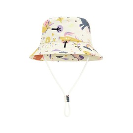 Century Star Infant Toddler Bucket Hat UPF 50+ Baby Girl Boy Sun Hat Bright Pattern Beach Sun Hat Kids Summer Swim Cap Purple Unicorn 1-2 T