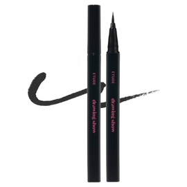 Etude Drawing Show Brush Eyeliner 0.6g, BK801 Black Heart Black, 1 pc / 에뛰드 드로잉쇼 브러쉬 아이라이너 0.6g, BK801흑심블랙, 1개