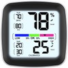 infactory Humidity Meter: Digital Precision Thermo/Hygrometer with LCD Display, Calibrable