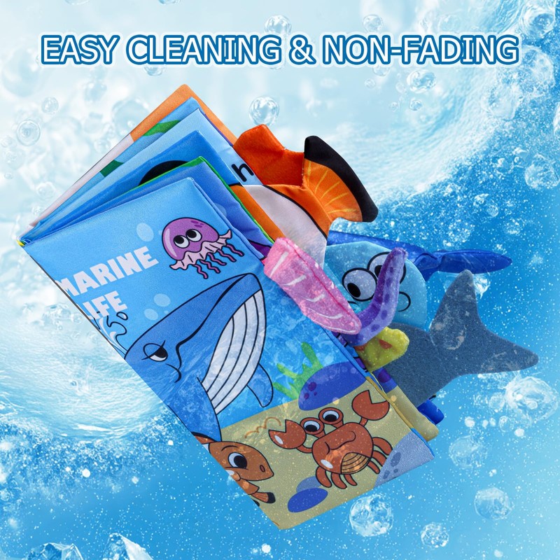 Libro de tela de animales oceánicos