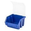 Blue small plastic lidded storage bin ERGO-Box Plus