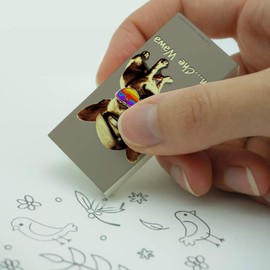 Ah Che Wawa Chihuahua Dog Vintage Retro Eraser Set of 2