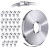 Stainless Steel Worm Gear Hose Clamp Assortment Kit, Cut-To-Fit