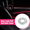 X AUTOHAUX 4pcs Bling Car Door Lock Pull Rod Bolt