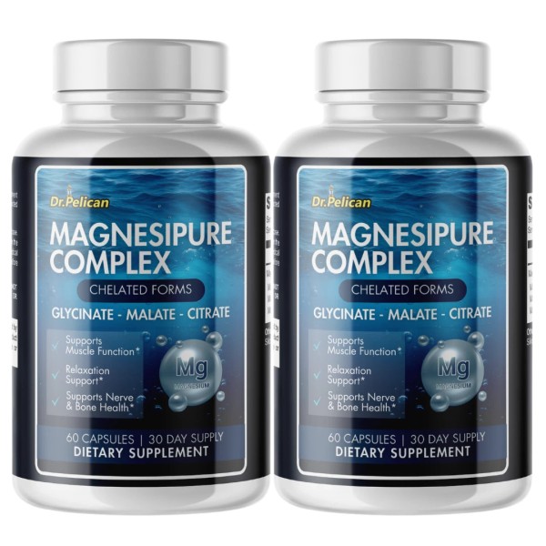 Pelican Vitamins Magnesipure Complex- Triple Magnesium-Brai