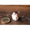 redchocol8® Ceramic Tiny White Chicken Figurines Animals Miniature Outdoor Gift