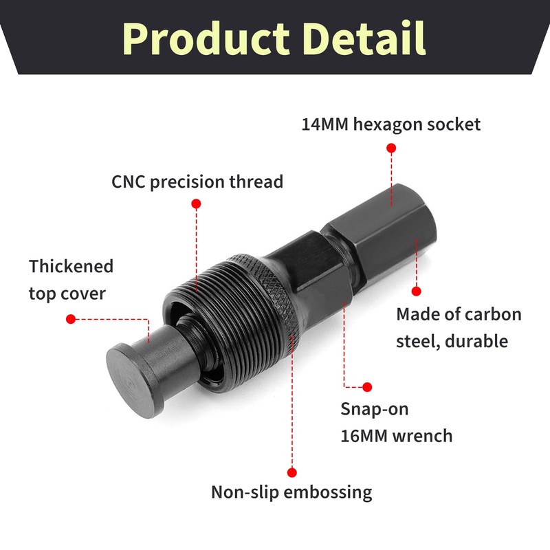 2 Pcs Bicycle Crank Remover Tool, Bicycle Crank Extractor Puller,