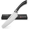 WELLSTAR 6.5 Inch German Stainless Steel Serrated Utility Knife -