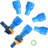 AXEN Bite Valve Replacement Mouthpieces (4 Pack), 2 Pieces Shutoff