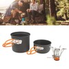 Camping Cooking Set Alumine Strong Bearing Food Grade Portable Stove