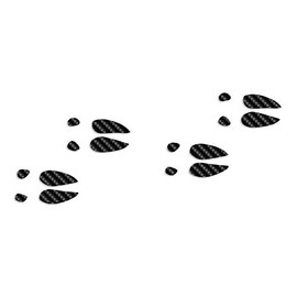 Buck Deer Tracks - Vinyl Decal Sticker - 12" x 5" - Carbon Fiber