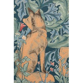 Charlotte Home Furnishings Inc. Lion I French Tapestry Wall Hanging 19 x 33 Inch Viscose Cotton and Polyester Blend Wall Art Perfect For Home Decor Wall Decor by William Morris