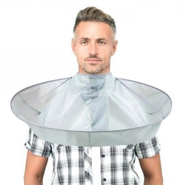 Neck Cover Hairdressing Cape with Hair Catcher for Self-Haircuts Side Hair Pressing 15ea