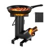 VEVOR Camping Rocket Stove, Wood Burning Portable Rocket Stove with