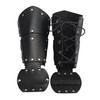 GelConnie Leather Bracers Armor Medieval Bracers Black Arm Guards Cosplay