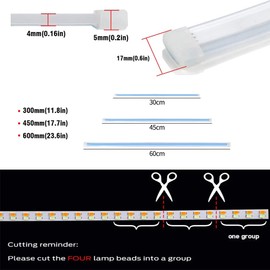 NSKANQI 2Pcs LED Strip Lights for Cars: LED Headlight Strip, Switchback Sequential, Daytime Running Lights, Turn Signal Bulb, DRL (ICE Blue Amber, 45cm)