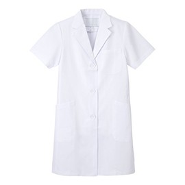 NAGAILEBEN KEX-5132(S) Women's Single Short Sleeve Exam Dress White