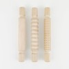3 pcs 8 Inch Wood Rolling Pin, Great for Children's