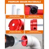 VANSORK 8 Pieces PVC Pipe Reamer Kit with 1/2 inch,