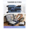 LIGHT FLIGHT Carry On Luggage 22x14x9 Airline Approved Suitcase,Royal Blue