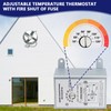 Hiorucet 58034 Attic Fan Adjustable Thermostat, Attic Fan Thermostat Control