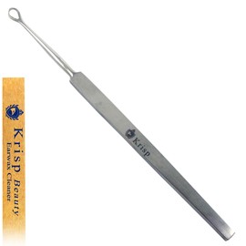 Ear Wax Removal Tool - Earwax Cleaner Tool Set Ear Wax Picker Loop Ear Cleaner Curette Q Tip Pick Metal Cleaning Reusable Ear Wax Kit Cleaner Remover Medical Grade Stainless Steel by Krisp Beauty