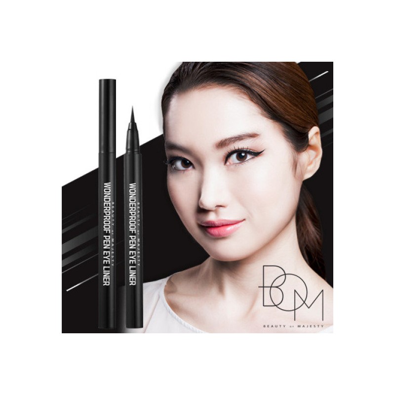 BOM Wonderproof Pen Eyeliner - #01 Wonder Black / 비오엠