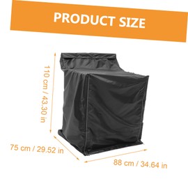KICHOUSE Washing Machine Protective Cover Dustproof Protector for Automatic Washer Dryer Durable Wear Resistant for Kitchen Bathroom and Balcony Use