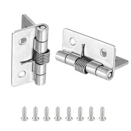 Self-Opening Spring Hinges Stainless Steel 304 Self-Closing Spring Door Hinges Automatic Closing Hinges for Invisible Doors Closing Spring Hinges (1.5 Inch-4 Pieces)