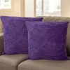 Seechoo Corduroy Cushion Covers, Set of 2, 45 x 45
