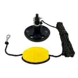 XIALUO Marine Mushroom Anchor Kit 12 lb Black PE Coated Kayak Anchor Accessories with 50 ft Rope for Fishing Kayaks, Canoe, Jet Ski, SUP Paddle Board and Small Boats