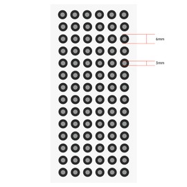 Creality 3D Scanning Markers 3mm Stickers Optical Tracking Dots Reference Point 840pcs in 10 sheets for 3D Scanner