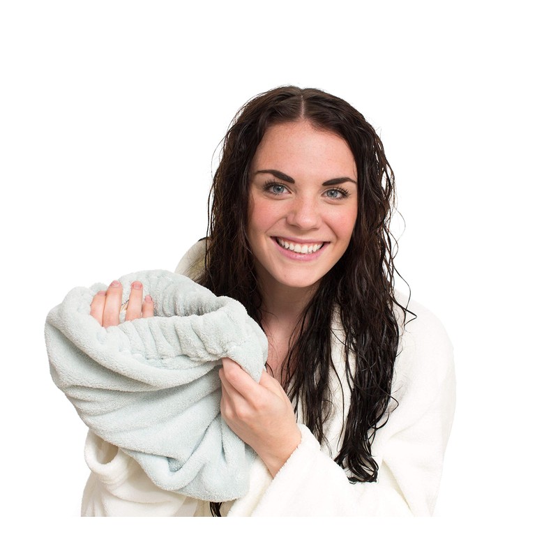 Microfiber Hair Towel-Silver
