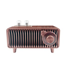 T7 Mini Retro Wireless Speaker, Portable Outdoor Stereo with Radio MP3 Player, TF Card USB Support for All Devicescolor: Walnut