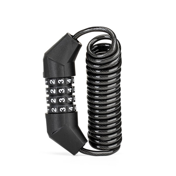 ROCKBROS Bicycle Key Wire Lock, 4 Digit Dial Type, No