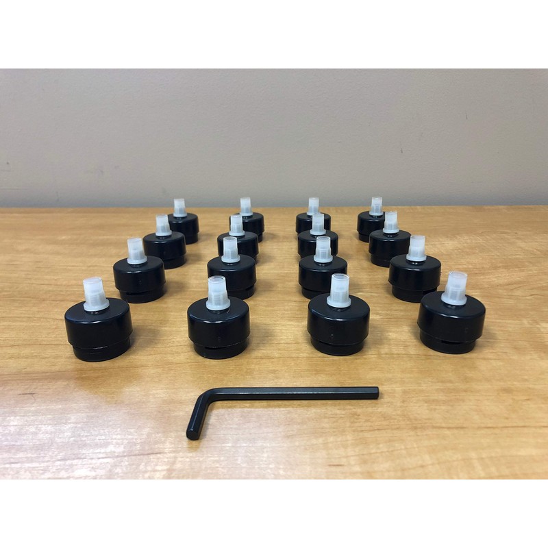 Shepherd Hardware 16-Pack Self-Leveling Table Glides - 1/4" Threaded Stem