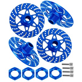 hopsupRC RC Aluminum Brake Disk Upgrades Part for 1/7 Infraction 6S BLX,Limitless 6S BLX,Felony 6S BLX,1/8 Typhon 6S.Navy Blue.