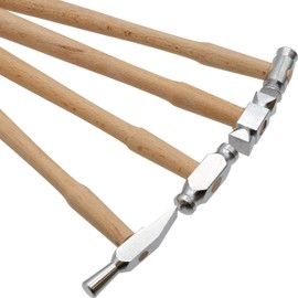 4 Steel Ball Pein Planishing Swiss Design Metal Hammers