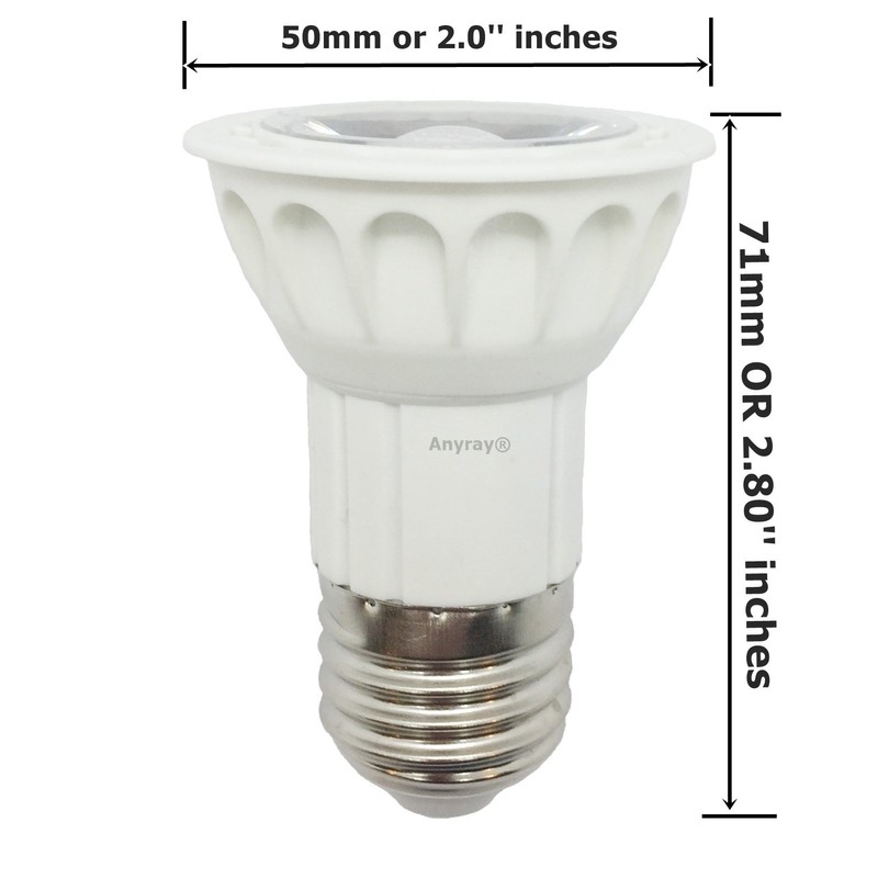 Anyray 2-LED Bulbs 5W Universal Replacement Bulb for Hoods 75
