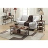 Convenience Concepts Brookline Coffee Table, Dark Walnut / Slate Gray