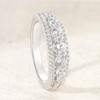 SHELOVES Eternity Rings for Women 925 Sterling Silver Rings AAAAA