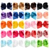 DEEKA 20 PCS 8" Hand-made Boutique Bow Clips Grosgrain Ribbon